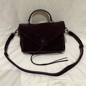 - Rebecca Minkoff Burgundy Suede bag